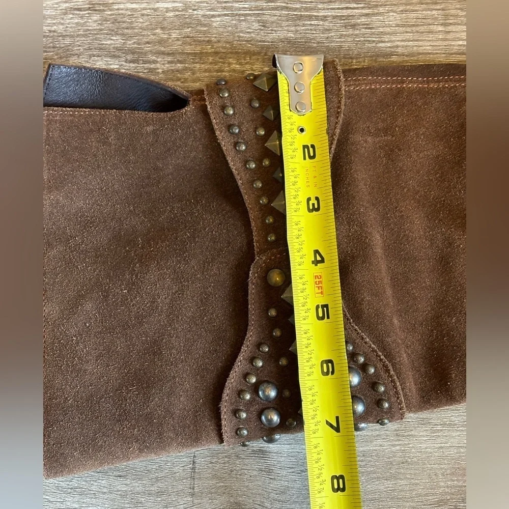 Anthropologie Cordani Five Worlds Above Knee Suede Leather Boots